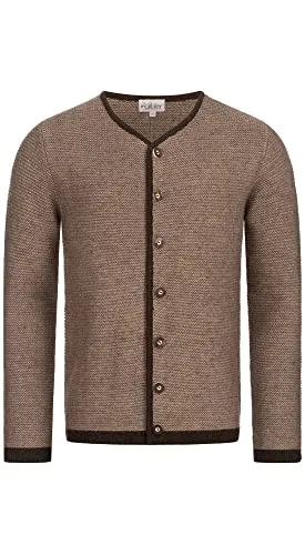 Nübler Trachtenstrickjacke Herren – Elegante Strickjacke im Landhausstil