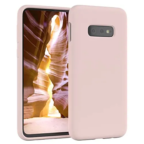 EAZY CASE Premium Silikon Handyhülle kompatibel mit Galaxy S10e Slimcover mit Kameraschutz und Innenfutter, Silikonhülle, Schutzhülle, Bumper, Handy Case, Hülle, Softcase, Rosa