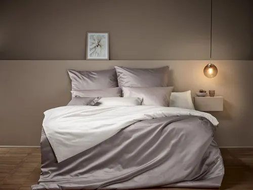 Curt Bauer Bettwäsche Uni-Mako-Satin nebel 140 x 200 cm, hochwertiges Set - Hochwertige Curt Bauer Uni-Mako-Satin Bettwäsche 2-teilig, mit kuschelig weichem Bezug (140x200 cm) und Kissenhülle (70x90 cm). Pflegeleicht und ideal für anspruchsvolle Ansprüche.