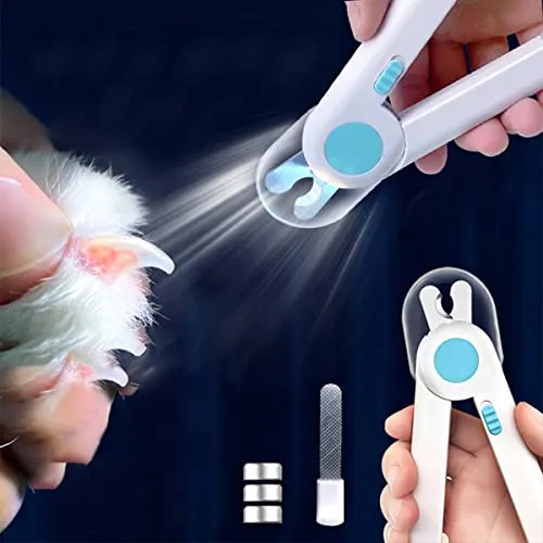 Nagelknipser mit Led-Licht für Hunde Katzen Krallenschere für Katzen Hunde mi...