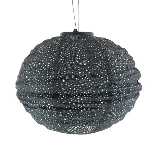 LUMIZ Solarlampe Round 30 Paisley Dark Grey in silber von Lumiz