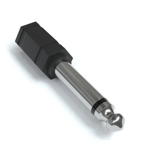 Klinke Adapter Mono 3.5mm auf 6.35mm TS Stecker Aux Stereo Audio