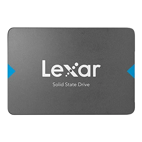Lexar NQ100 240 GB SSD - 2,5 Zoll SATA III Solid-State-Laufwerk mit bis zu 550 MB/s Lesegeschwindigkeit für schnellere Systemleistung und effiziente Datenübertragungen, ideal für Laptops und Desktops.
