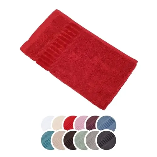 liebling Gästetuch Bio Baumwolle, Serie Organic, 500 gr. / m², 30 x 50 cm, 60 Grad, saugstark, schnelltrocknend, Farbe: Rot