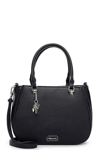 Tamaris Shopper TAS Katharina 34234 Damen Handtaschen Uni - VIELSEITIGKEIT — Die Tamaris Handtasche bietet drei geräumige Hauptfächer und einen zusätzlichen Schulterriemen für flexibles Tragen. MODERNES DESIGN — Die elegante, unifarbene Optik in Dunkelblau mit goldfarbener Akzentuierung macht sie zum perfekten Begleiter im Alltag.