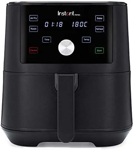 Instant Pot Vortex 4-in-1-Heißluftfritteuse - 1700W, 5,7L, gesundes Frittieren, Backen, Braten und Aufwärmen mit EverCrisp-Technologie für knusprige Ergebnisse mit 95% weniger Öl
