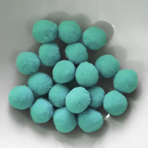 PomPons Baumwoll Kugeln zum nähen Basteln Klein u. Groß Bommel Stoff Set Kinder