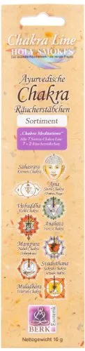 Berk Chakra Meditations Chakra Line Sortiment Esoterik HS-C Räucherstäbchen 14 Räucherstäbchen