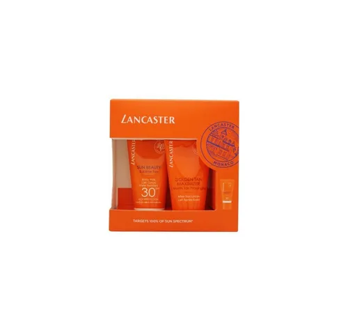 LANCASTER Hautpflege-Set Sun Beauty Gift Set - Gesichtsreinigung mit schützendem Sonnenschutz, ideal für strahlende Haut im Sommer und unterwegs.