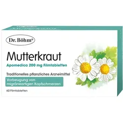 Mutterkraut Apomedica 200mg Filmtabletten 60 ST von Apomedica Pharmazeutische Produkte