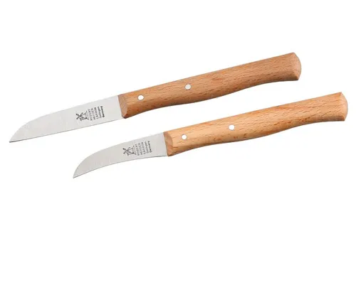 Windmühlenmesser Gemüsemesser 2er Set (5,9 cm & 6,5 cm) - Praktisches 2er Set aus hochwertigem Buche für vielseitige Anwendungen in der Küche. Ideal für präzises Schneiden und Zubereiten von Gemüse.