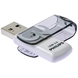PHILIPS USB-Stick Vivid 3.0 grau, weiß 32 GB, 1 St.