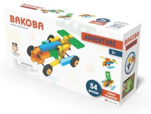 BAKOBA Adventure Konstruktionsspielzeug 54 Teile ab 3 Jahren