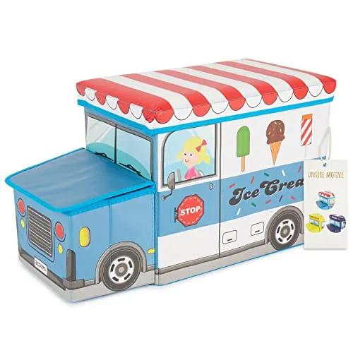 Bieco Aufbewahrungsbox mit Deckel Kinder Icecream