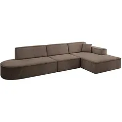 Altdecor Ecksofa, Braun, Textil, 4-Sitzer, 327x165 cm, Wohnzimmer, Sofas & Couches, Wohnlandschaften, Ecksofas