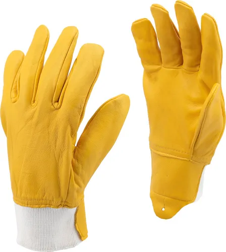 Arbeitshandschuhe, Leder, Gewebe Gr. 10/XL