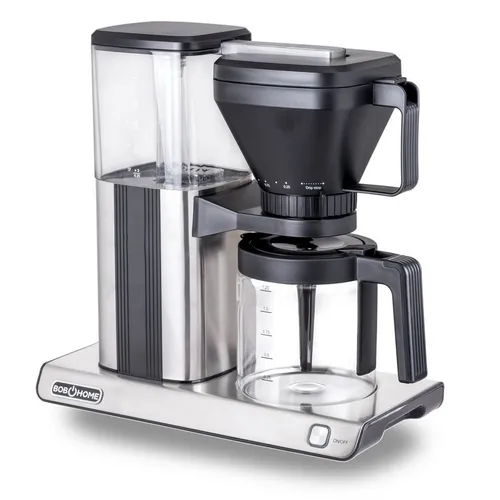 Bob Home 7000016 Filterkaffeemaschine, Edelstahlgehäuse, 10 Tassen