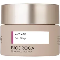 BIODROGA Anti Age 24h Pflege, 50ml - 24h Pflege für alle Hauttypen, speziell für reife Haut. Minimiert Fältchen, strafft und glättet die Haut mit dem innovativen Schwarzwald Complex für neue Energie und jugendliche Ausstrahlung.