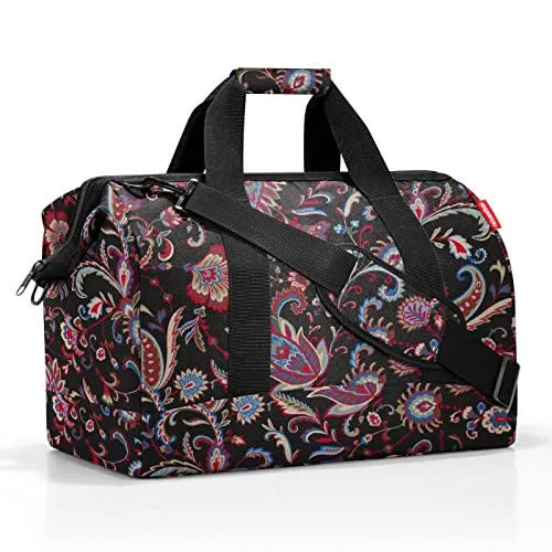 reisenthel allrounder L paisley black - Reisetasche mit viel Stauraum und praktischen Fächern, ideal für Reisen, Arbeit oder Freizeit. Hergestellt aus 50% recyceltem Material, wasserabweisend und nachhaltig.