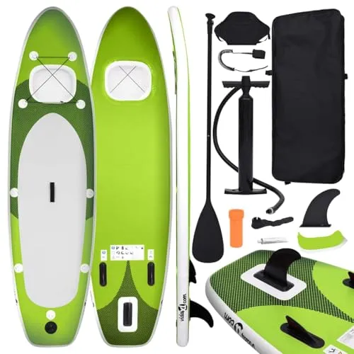 vidaXL Aufblasbares SUP Board Set für 1 Erwachsener - Aufblasbares Stand-Up Paddle Board, ideal für Anfänger und Freizeitsportler. Bietet Komfort, Stabilität und ist pannensicher sowie UV-beständig.