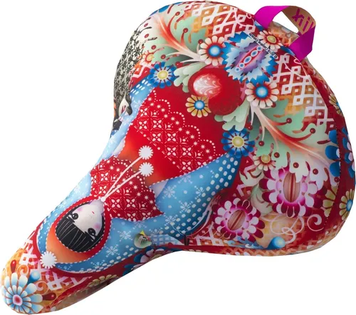 Liix Sattelbezug Saddle Cover , Catalina Estrada Girl rot von Liix