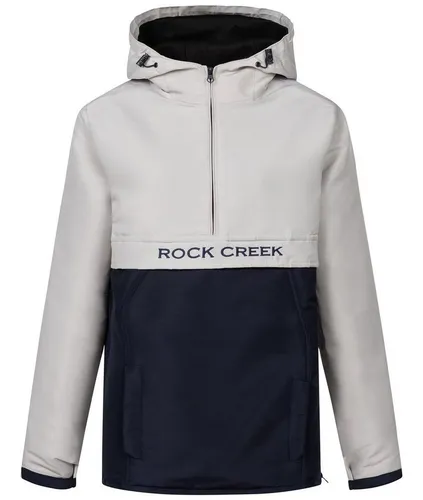 Rock Creek Damen Windbreaker D-477 - Grau XL - Funktionsjacke für Damen, wind- und wasserabweisend mit Fleece-Futter für optimalen Tragekomfort und Bewegungsfreiheit. Ideal für sportliche Outfits und wechselhaftes Wetter.