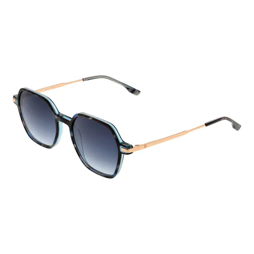 Bulget Sonnenbrille BGY9006 H02 – Unisex Schwarz - Stilvolle Unisex Sonnenbrille mit 100% UVA & UVB Schutz. Der schwarze Vollrandrahmen und die blauen Gläser machen sie zum idealen Begleiter für sonnige Tage.