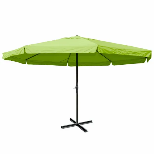 Sonnenschirm Carpi Pro - Gastronomie Marktschirm Ø 5m - Sonnenschirm für Gastronomie, mit robustem Polyester und Aluminium. Ideal für große Flächen, bietet UV-Schutz und ist einfach zu bedienen mit einem Kurbelmechanismus.