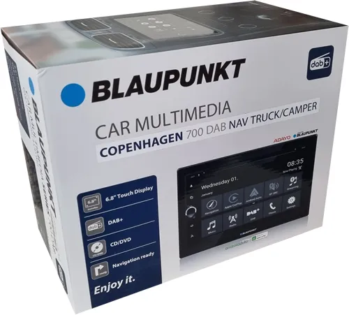 Blaupunkt Copenhagen 700 DAB mit Truck Campernavigation
