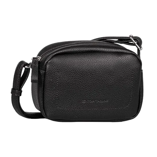 TOM TAILOR Elis Damen Umhängetasche - Mittelgroß Schwarz - Umhängetasche mit Reißverschluss und verstellbarem Schulterriemen, ideal für den täglichen Gebrauch. Leicht und kompakt (18,5x7x13,5 cm) für maximale Flexibilität.