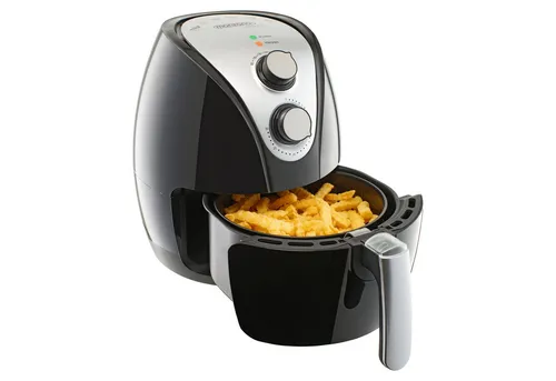 monzana Heißluftfritteuse 3,6L, 1300W, 9in1 Funktion mit Rezeptheft - Heißluftfritteuse für fettfreies Kochen! 9in1-Funktionen für Frittieren, Grillen und mehr. Mit 3,6L Garraum, Cool-Touch Gehäuse und einfache Reinigung durch spülmaschinengeeignete Teile.