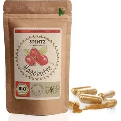Hagebutten Kapseln – 420 Stück - Vegane Hagebutten Kapseln in nachhaltiger Verpackung für eine einfache tägliche Anwendung. Ideal für eine bewusste Ernährung und praktisch verpackt im wiederverschließbaren Doypack.