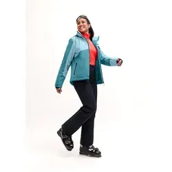 Maier Sports Glacierguard Women Skijacke in pool party/iced blue (M20355) 38 - Funktionsjacken mit mTEX 10.000 Membrane für zuverlässigen Schutz vor Wind und Wetter, plus 4-Wege-Stretch für maximale Bewegungsfreiheit auf der Piste.