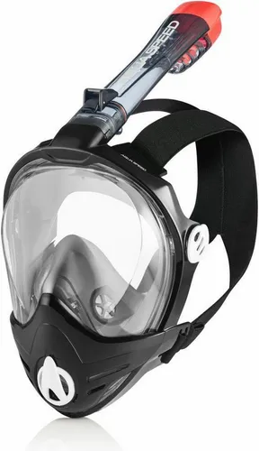 Aqua Speed Schnorchel Erwachsene 180° Panorama Full Face Schnorchelmaske für Action Kamera (Fortschrittliche Schwimmmaske mit Universeller Kamerahalterung), Unterwassererkundung & Freizeitaktivitäten am Meer oder See