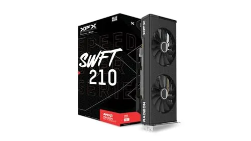 XFX Speedster SWFT 210 Radeon RX 7700 XT - 12GB GDDR6 - Grafikkarten mit 12 GB GDDR6, ideal für Gaming und kreative Anwendungen, bietet hohe Leistung mit 2544 MHz Boost-Takt.