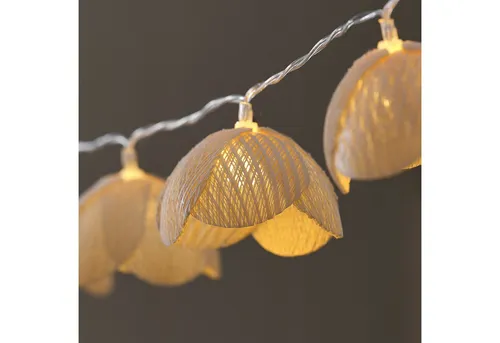 Lights4fun LED-Lichterkette Wiesenblumen mit Timer