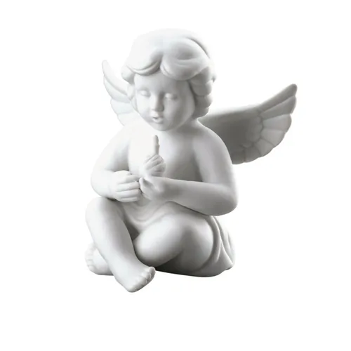 Rosenthal Engel mit GebTagskuchen - Weihnachtsdekoration - Hochwertiger Zierschmuck aus Qualitätsporzellan, einzigartiges Design ohne Limitierung, ideal als Geschenk zur Weihnachtszeit.