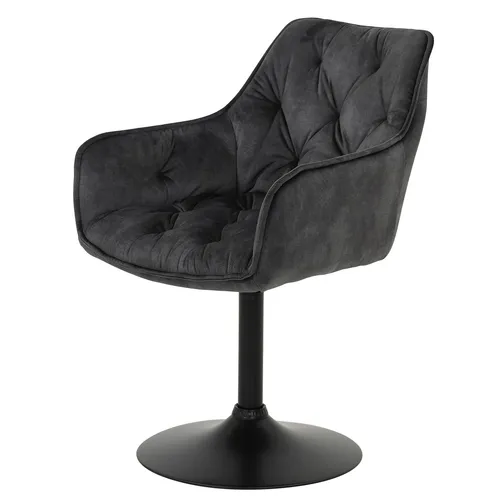 Stylischer Armlehnstuhl in Anthrazit