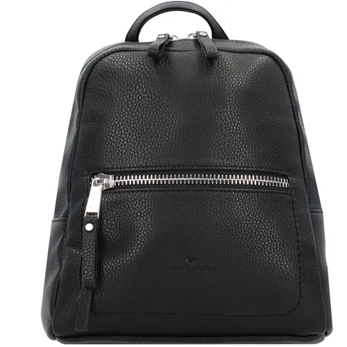 TOM TAILOR Tinna Damen City Rucksack, 8 L Schwarz - Stylischer Damen-Rucksack mit 8 L Volumen, ideal für den Alltag. Flexibel tragbar dank Kurzgriff und verstellbaren Schulterriemen. Perfekt für einen sportlich-lässigen Look.
