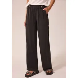 Street One Studio Wide Leg Hose im Loose Fit mit Gürteldetail