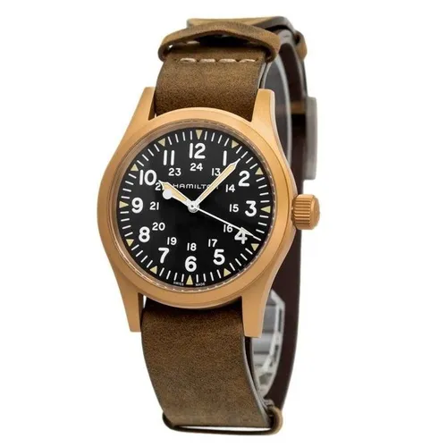 Produktbild Hamilton Khaki Field Automatik Casual Schwarz Zifferblatt H69459530 Herrenuhr