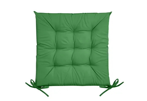 Eurofirany Stuhlkissen Wasserfeste Gartenkissen Gesteppte Punkte Einfarbig Gemustert 40x40 cm, Wasserdichte Sitzkissen Outdoor Kissen mit Schnürsenkeln