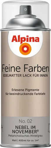 Alpina Feine Farben Sprühlack No. 02 Nebel im November® edelmatt 400ml