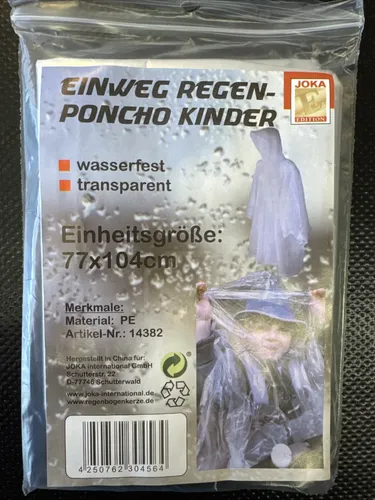 Regenponcho Kinder Einweg