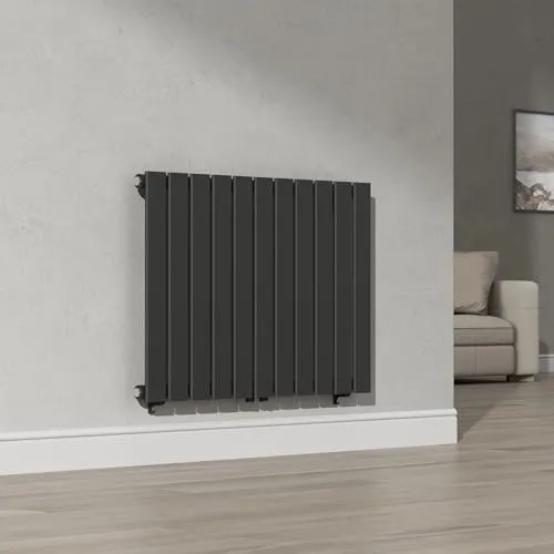 [neu.haus] Flachheizkörper Nore - Eleganter Designheizkörper 60x80cm - Heizkörper für Wohnräume, bietet stilvolle Wärme mit 616W Leistung und platzsparendem Design. Ideal für Schlafzimmer, Küche und Bad - einfache Wandmontage garantiert Wohlfühlatmosphäre.