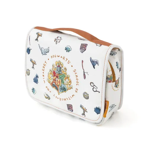 Kosmetiktasche Harry Potter - Aufhänge-Koffer für Kinder - Beauty-Cases: Leichte, mehrfarbige Waschtasche aus strapazierfähigem Polyester, perfekt für kleine Harry Potter-Fans und ideal für Reisen.