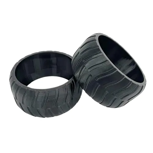 2er Radschutz kompatibel mit Worx Landroid L1500, L2000, WR155E, WR153E... Frontrad Profil Erhöhung Überzug - robustes Profil Tuning - Traktionsverbesserung Made in Germany