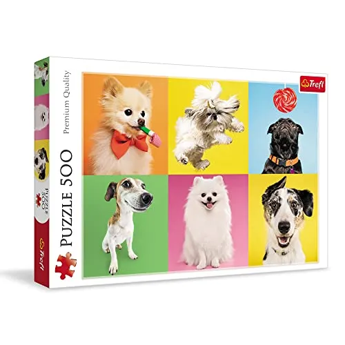 Trefl Puzzle Hunde - 500 Teile Premium Quality, hochwertig und ideal für Erholung und Entspannung