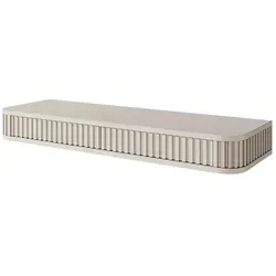 Selsey Schminktisch OVARLO, hängend mit 2 Schubladen, 113 cm, Greige - Schminktisch mit 2 Schubladen, modern und platzsparend, ideal für Ihr individuelles Zuhause. Genießen Sie den stilvollen Greige-Look und die einfache Wandmontage.