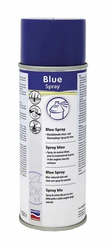 Blue Spray 400 ml Blau färbendes Haut- und Klauenspray für Tiere Blauspray